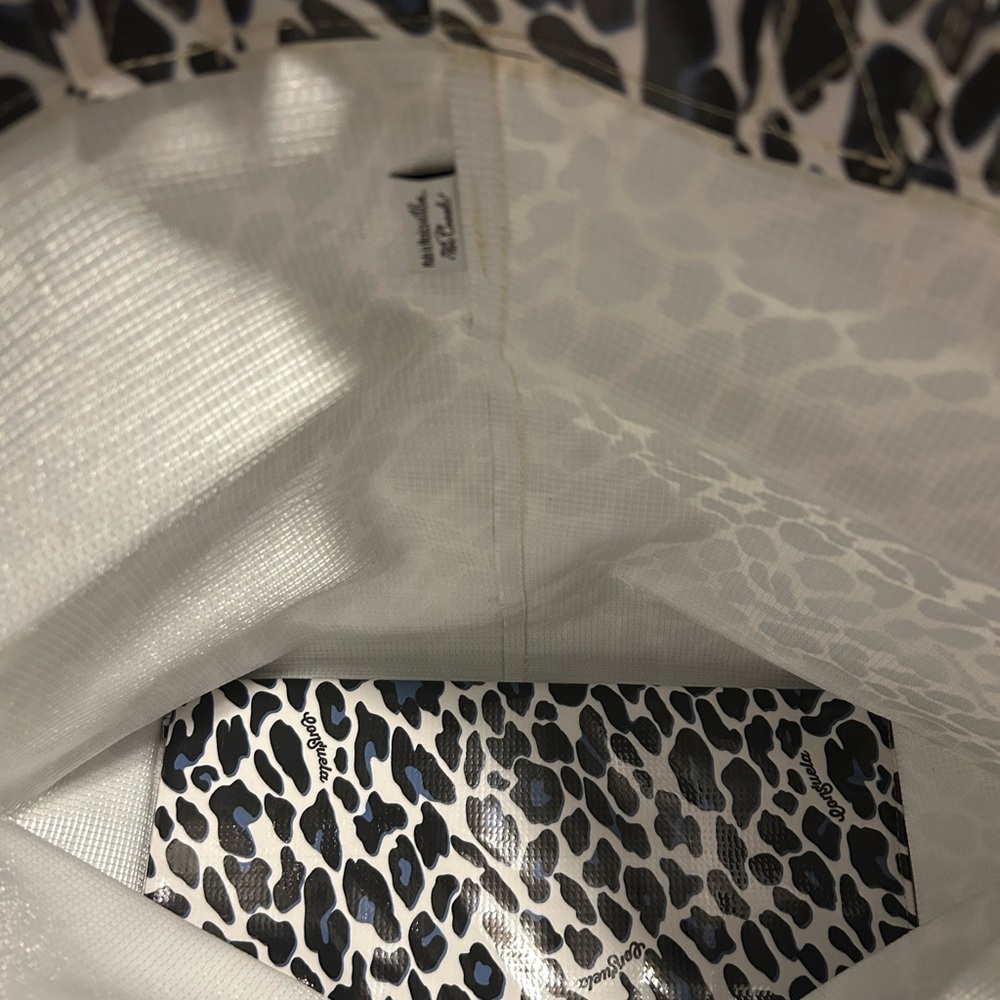 Consuela Black and Cream Leopard Tote - Picture 3 of 5